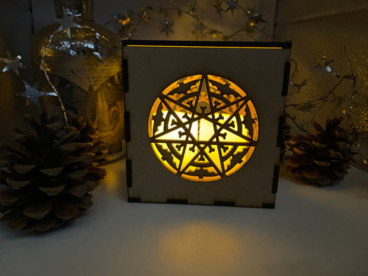 Bat Mandala MDF Night Light Craft Kit