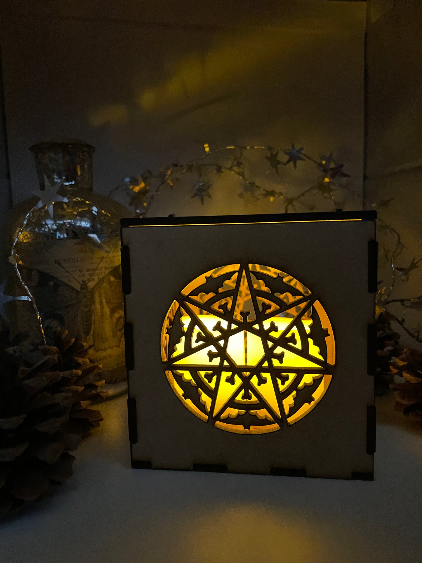 Bat Mandala MDF Night Light Craft Kit