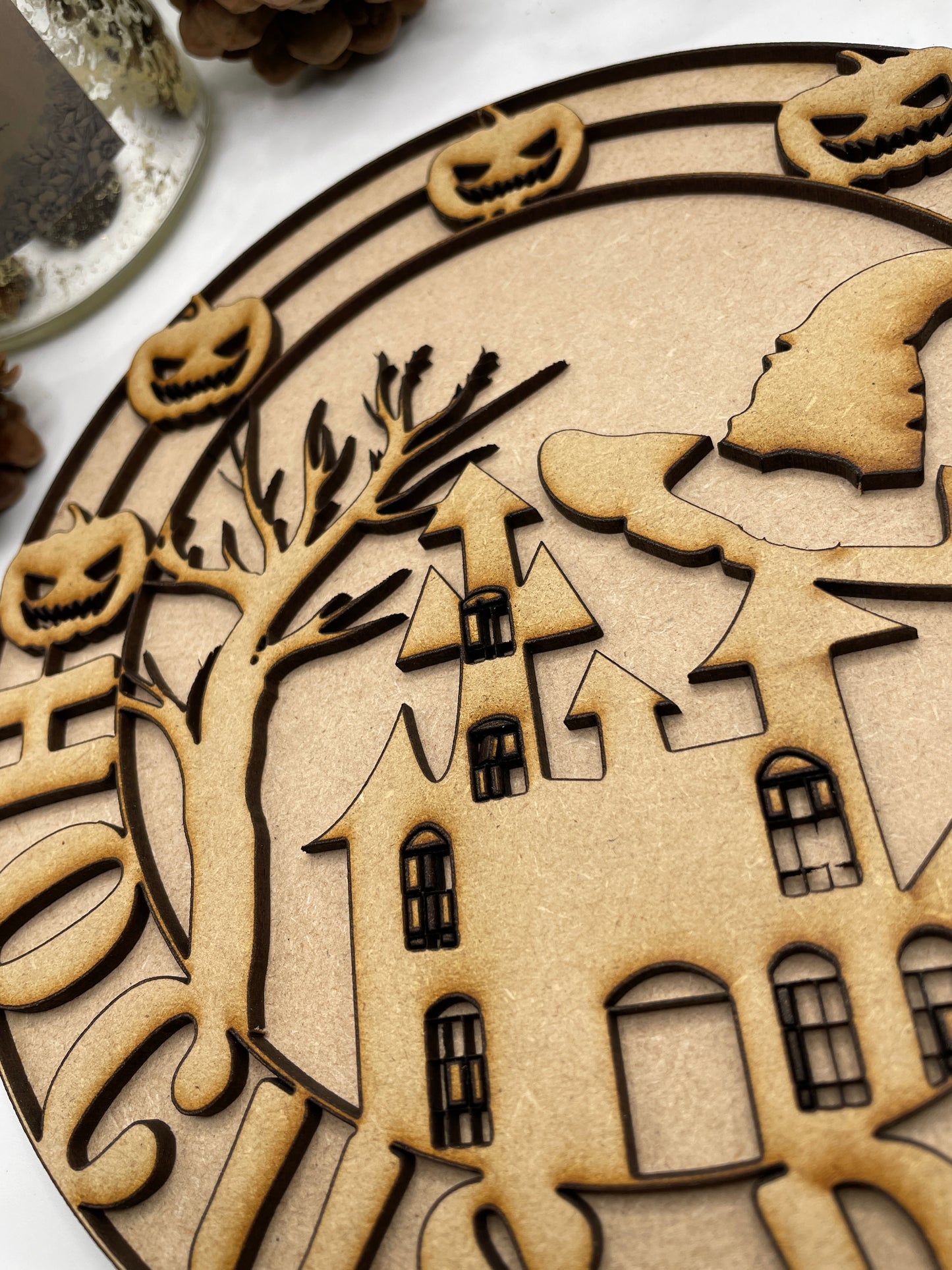 Hocus Pocus Halloween 3d Layered MDF Plaque