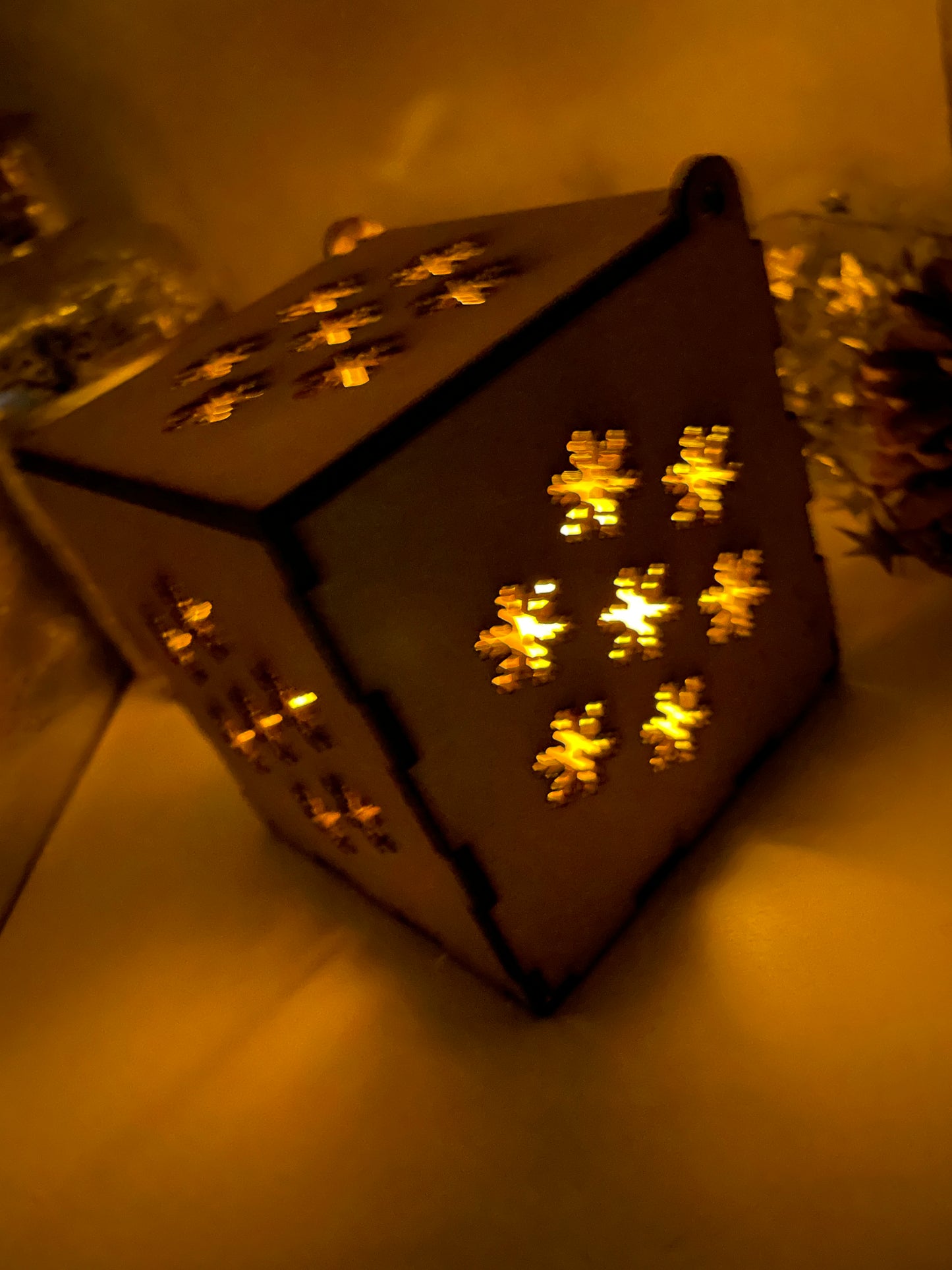 7 Snowflakes MDF Night Light Craft Kit