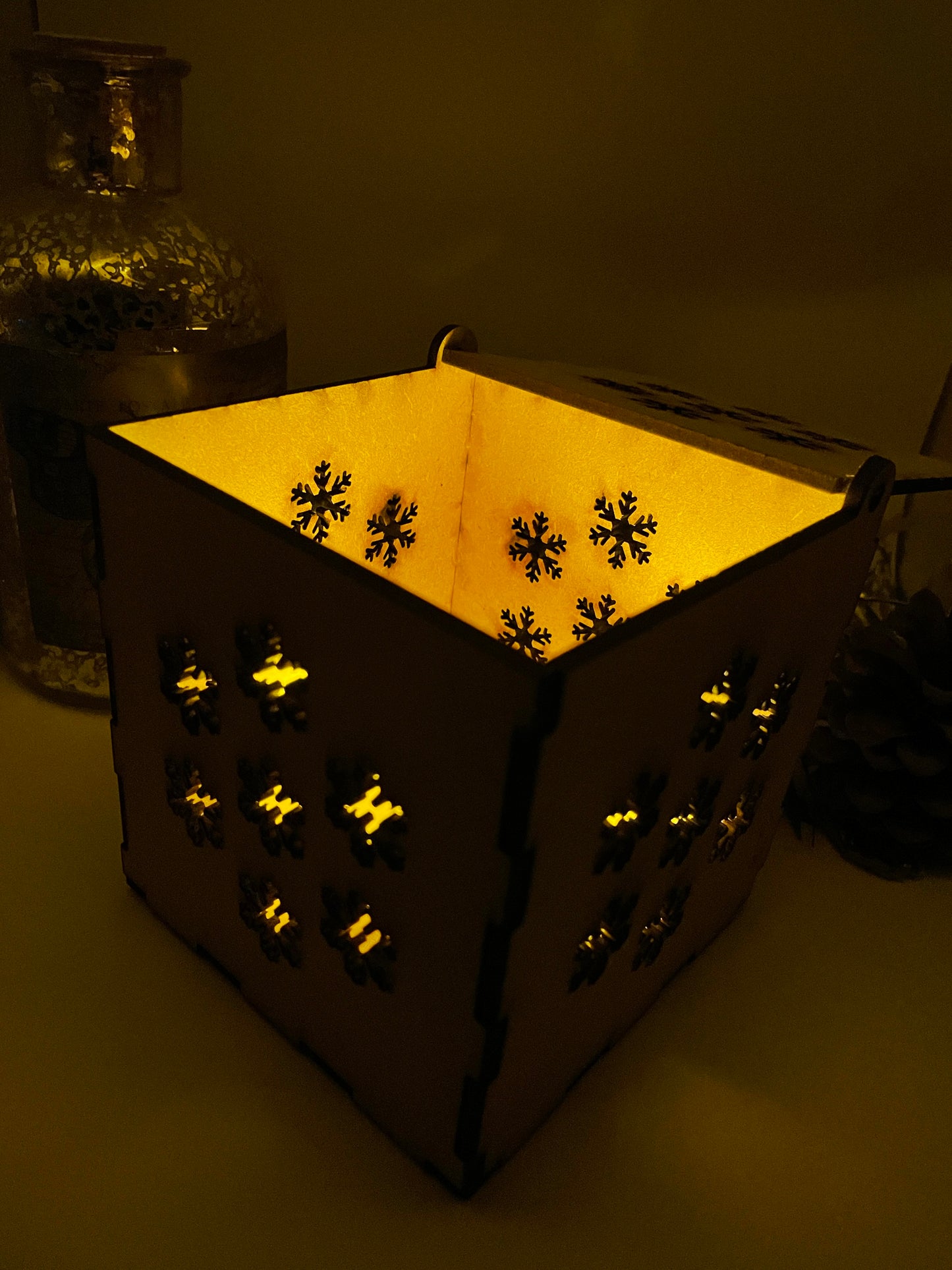 7 Snowflakes MDF Night Light Craft Kit