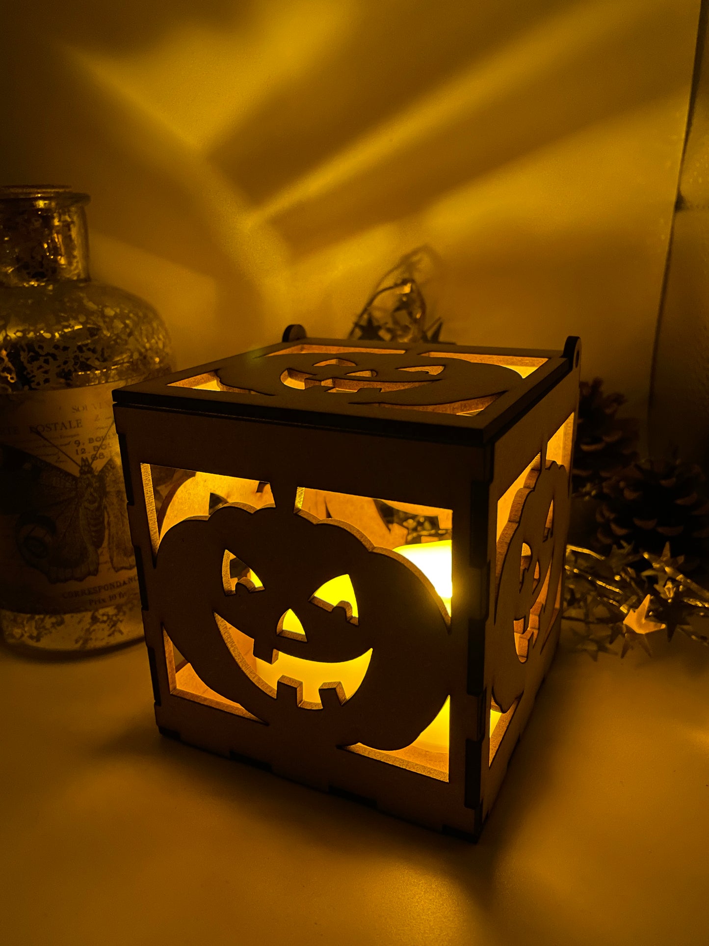 Happy Pumpkin MDF Craft Kit Night Light