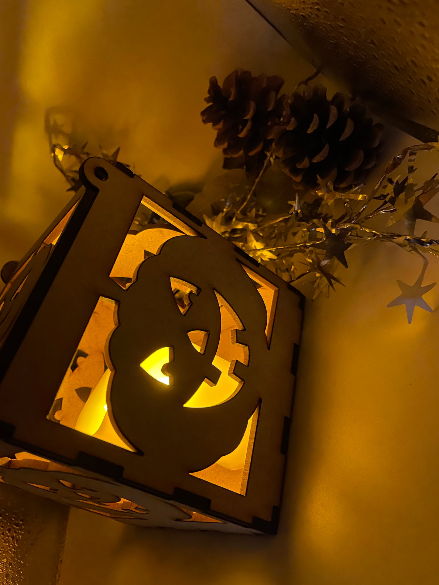 Happy Pumpkin MDF Craft Kit Night Light