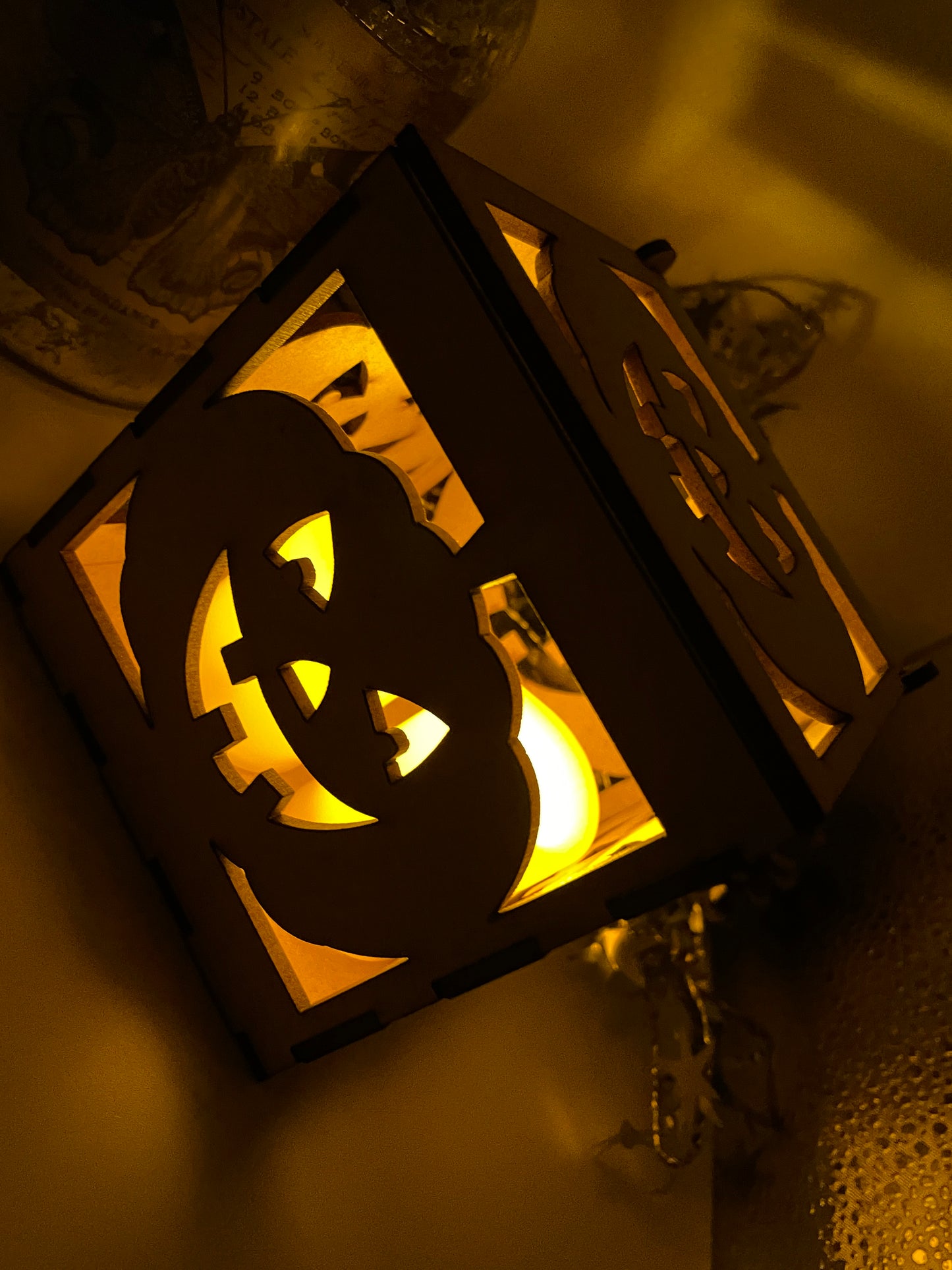 Happy Pumpkin MDF Craft Kit Night Light