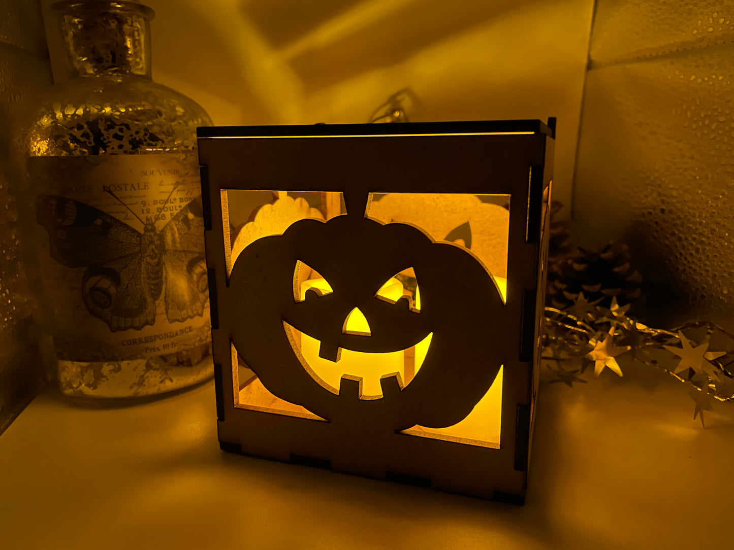 Happy Pumpkin MDF Craft Kit Night Light