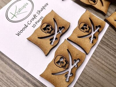 Pirate Flag MDF Craft Blanks