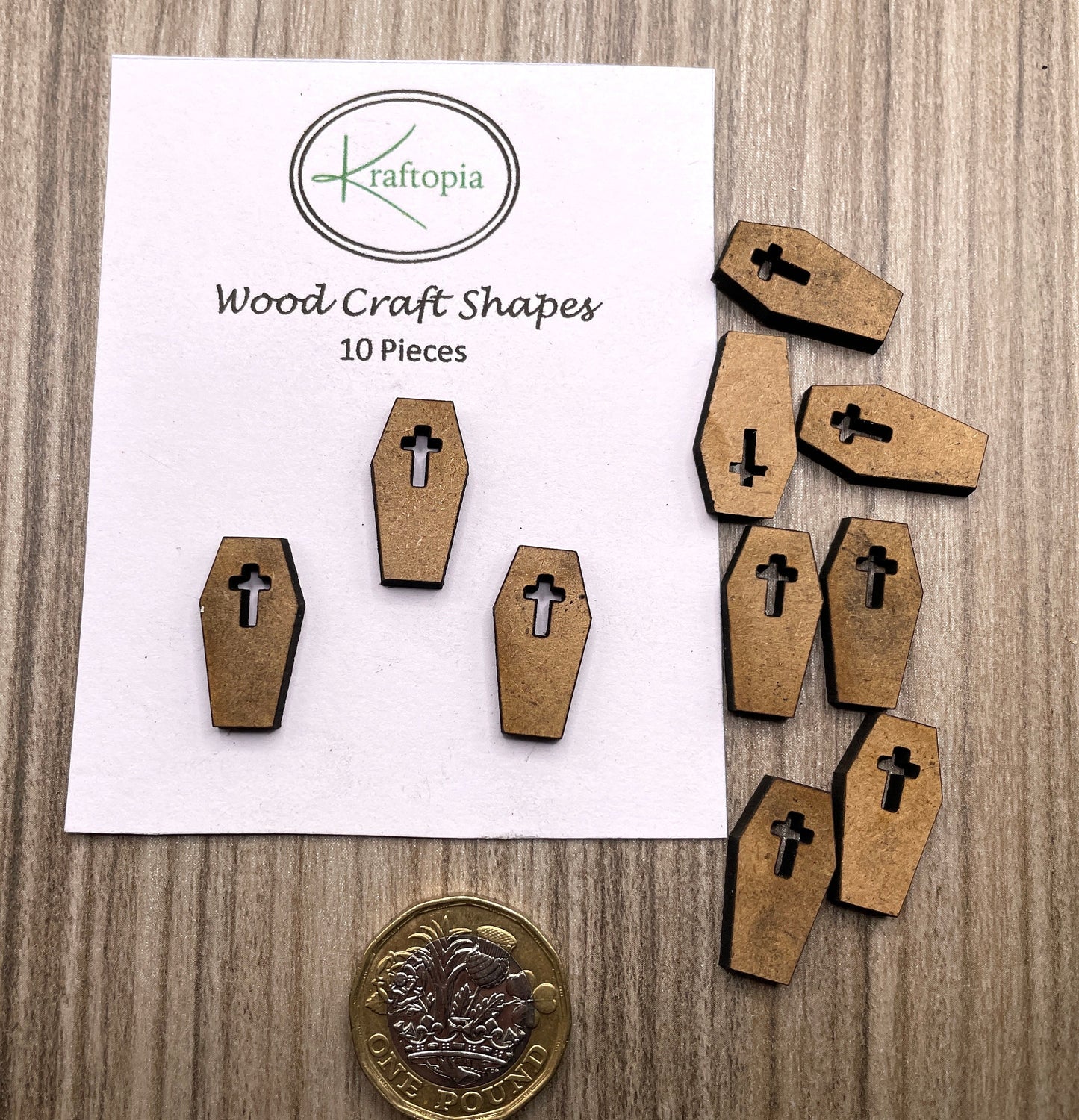 Coffin MDF Craft Blanks