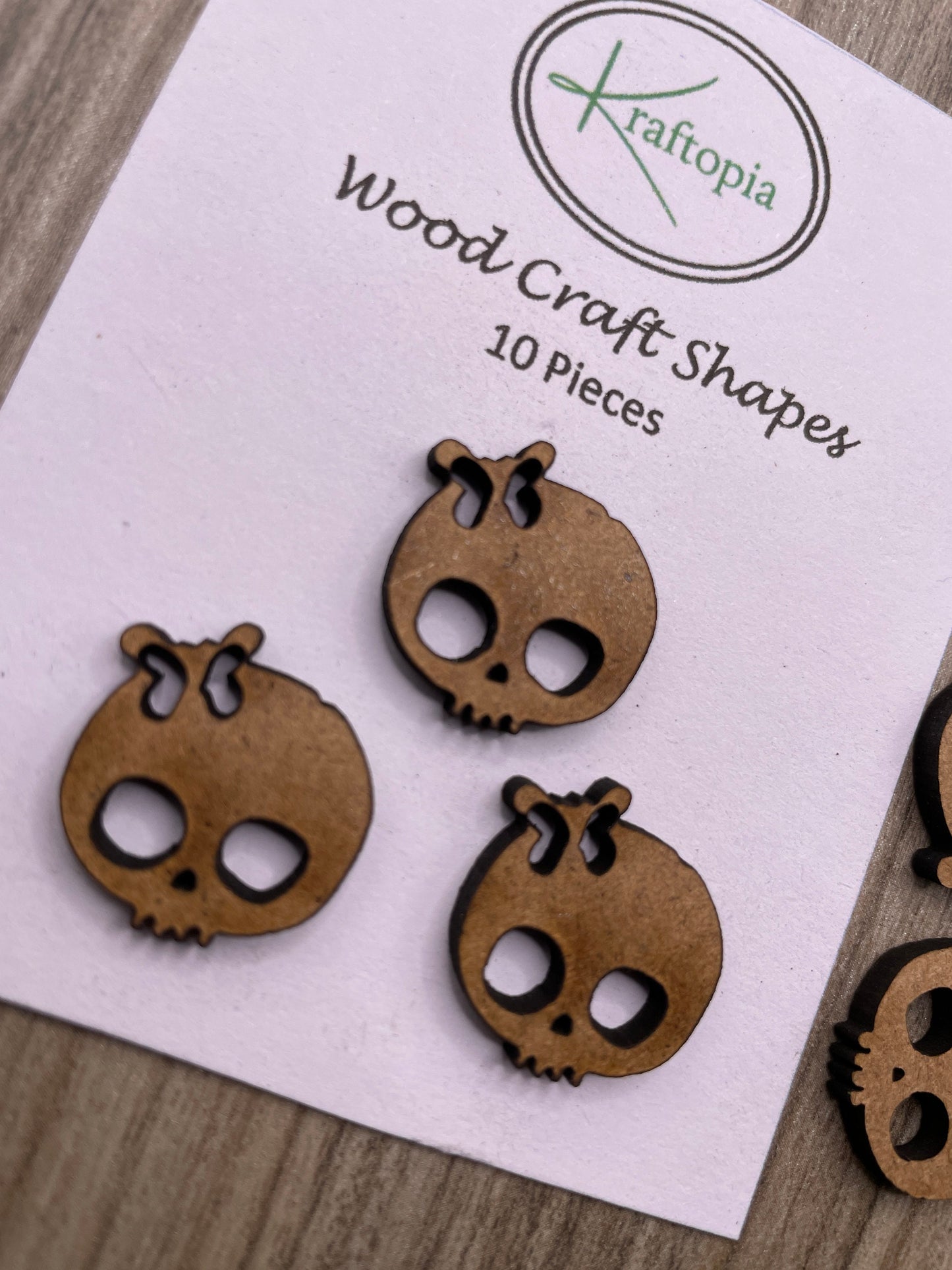 Cute Skull Girls MDF Craft Blanks