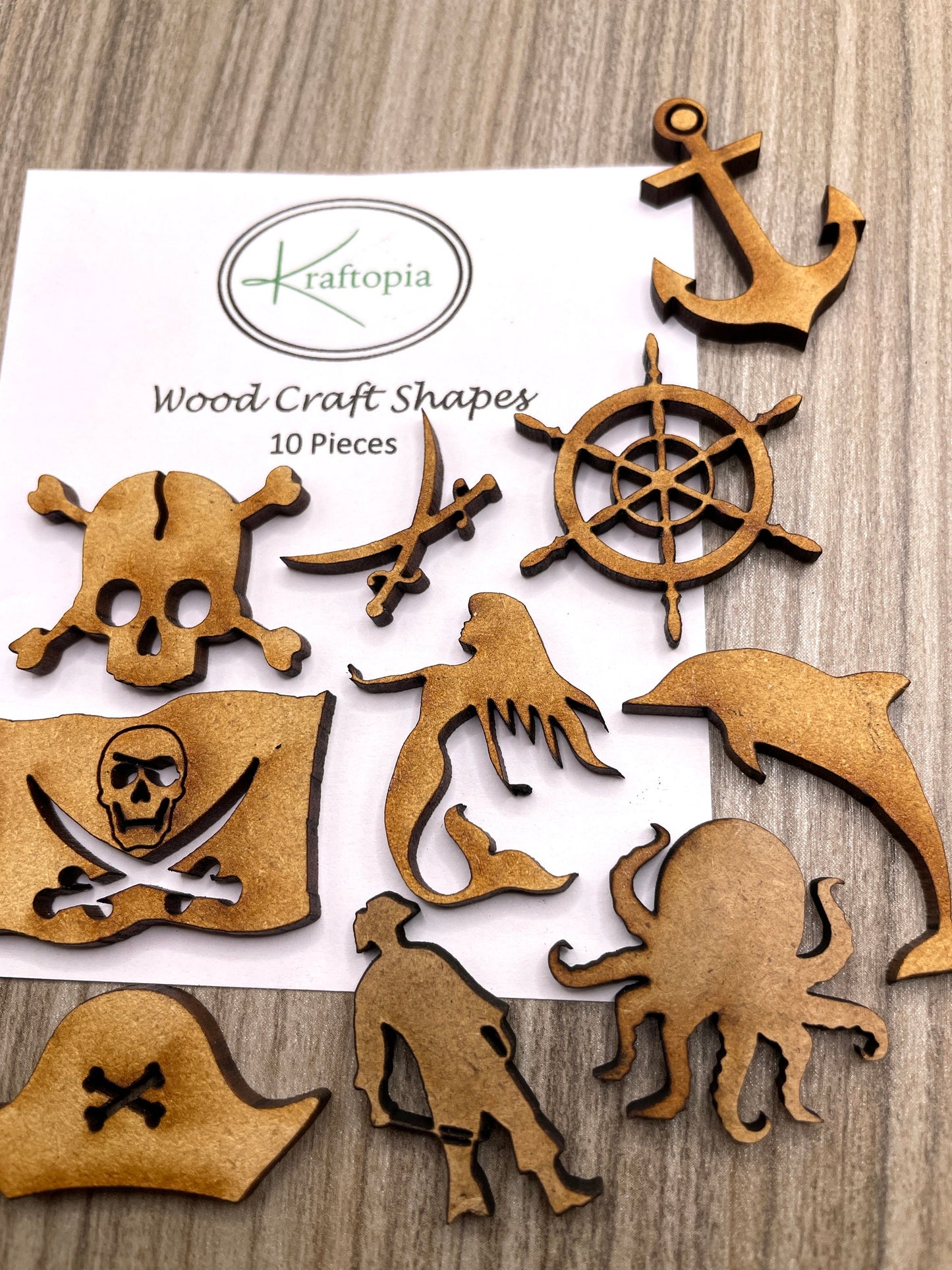 Pirate Mix Blank MDF Craft Blanks