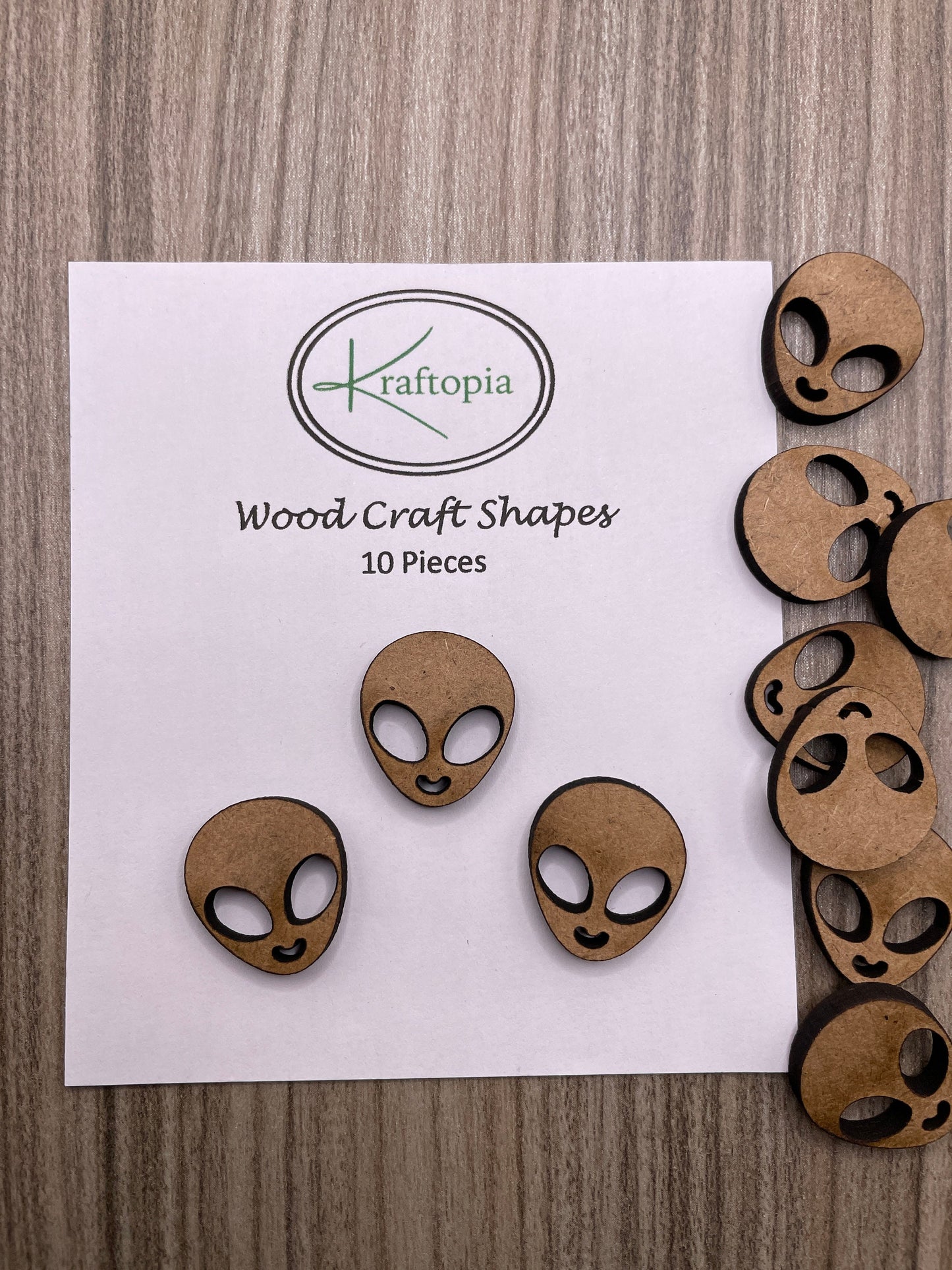 Alien Head MDF Craft Blanks