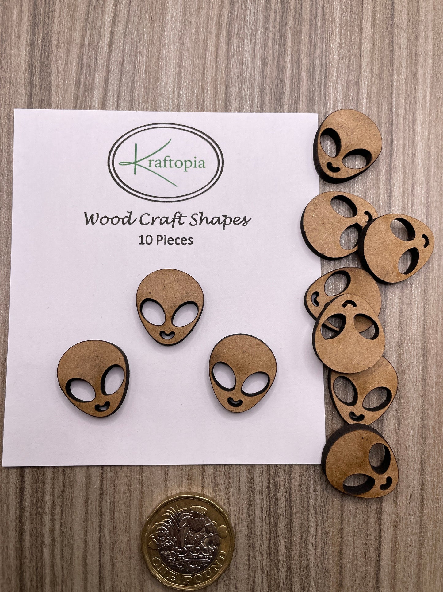 Alien Head MDF Craft Blanks