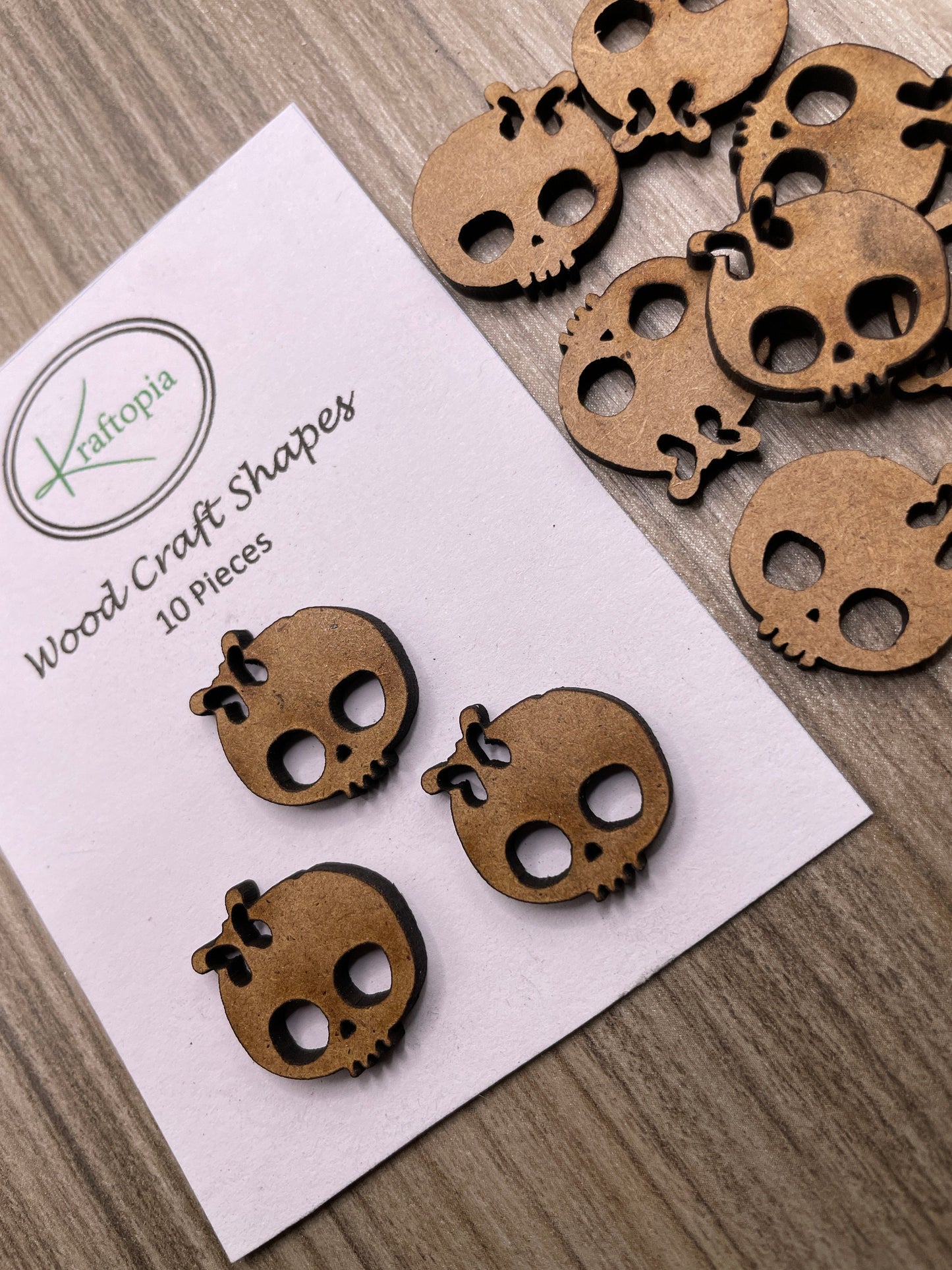 Cute Skull Girls MDF Craft Blanks