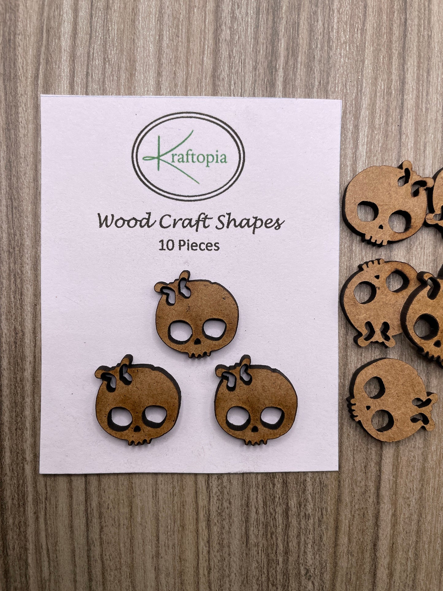 Cute Skull Girls MDF Craft Blanks