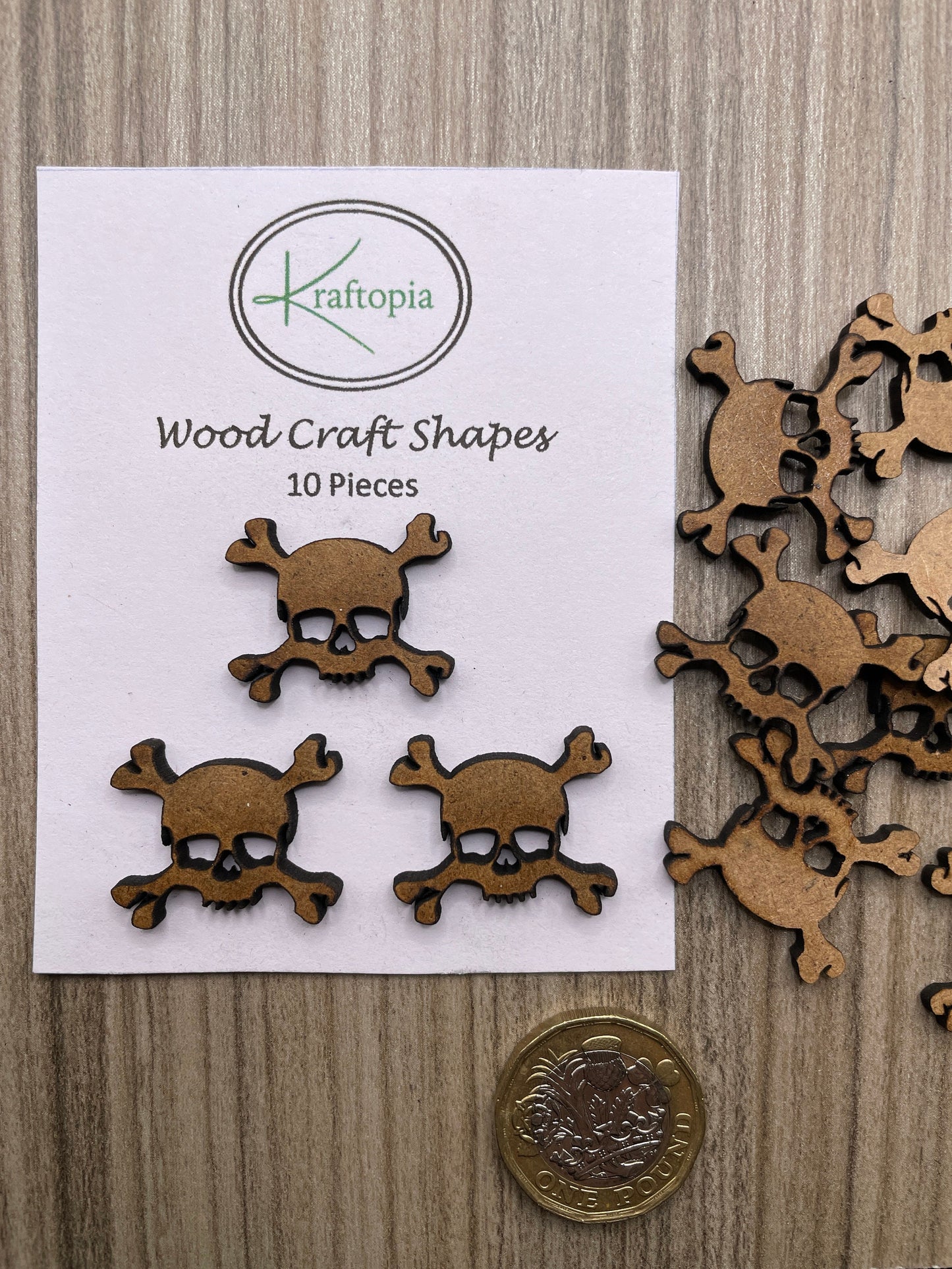 Skull & Crossbones MDF Craft Blanks