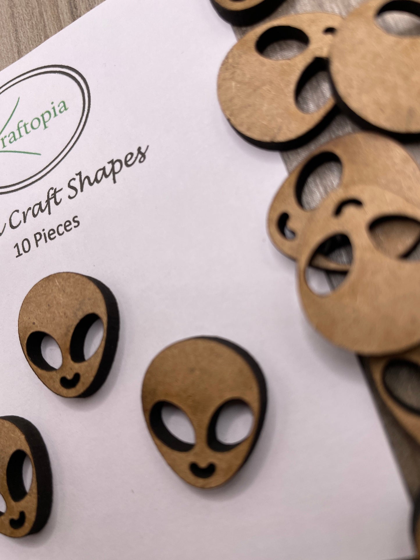 Alien Head MDF Craft Blanks