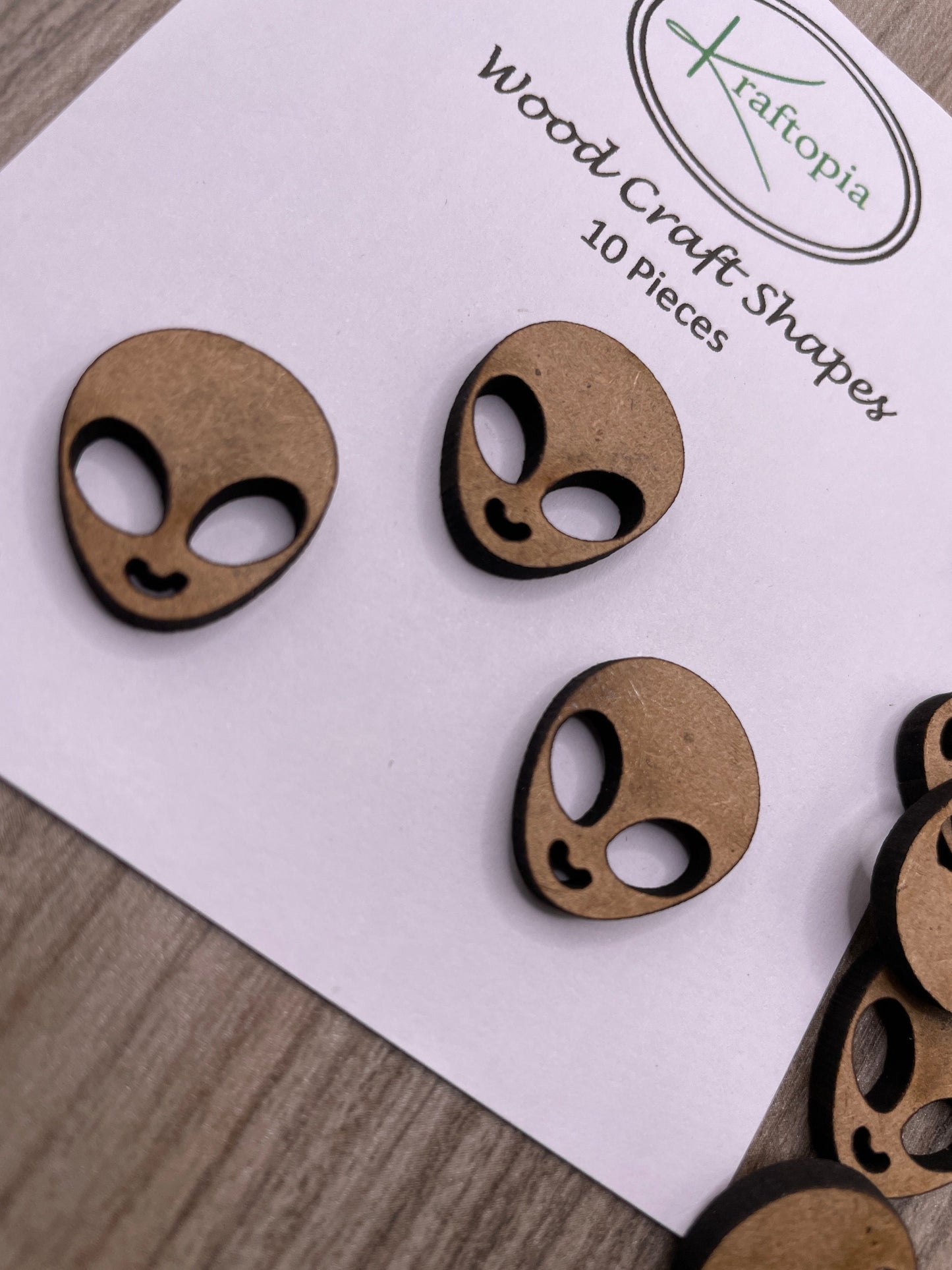 Alien Head MDF Craft Blanks