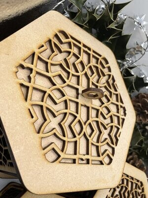 Lattice Pattern Trinket Storage Boxes MDF Craft Kit