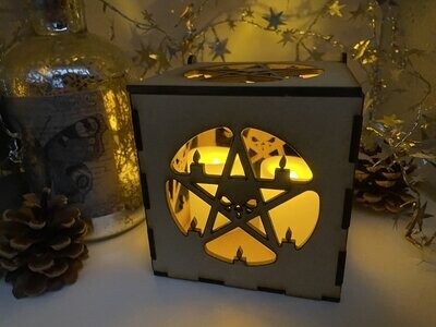 Pentagram with Candle MDF Craft Kit Night Light