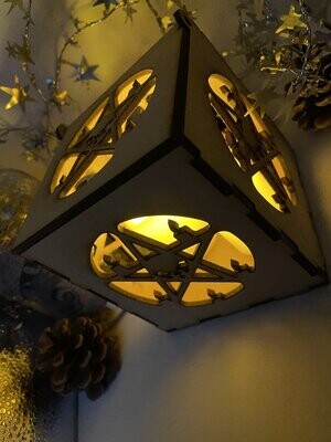 Pentagram with Candle MDF Craft Kit Night Light