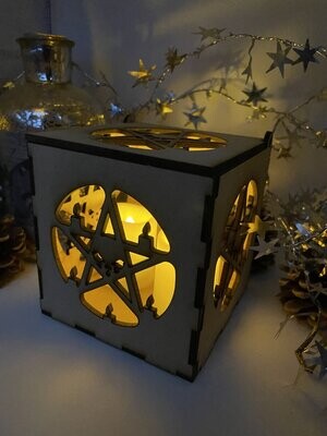 Pentagram with Candle MDF Craft Kit Night Light