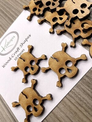 Pirate Crossbones MDF Craft Blanks