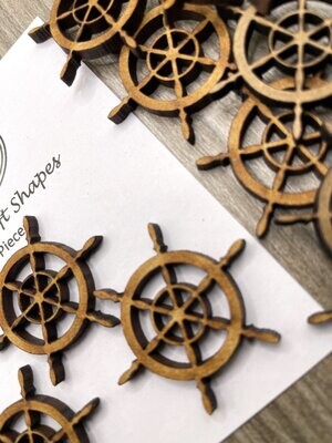 Ship Wheel MDF Craft Blanks